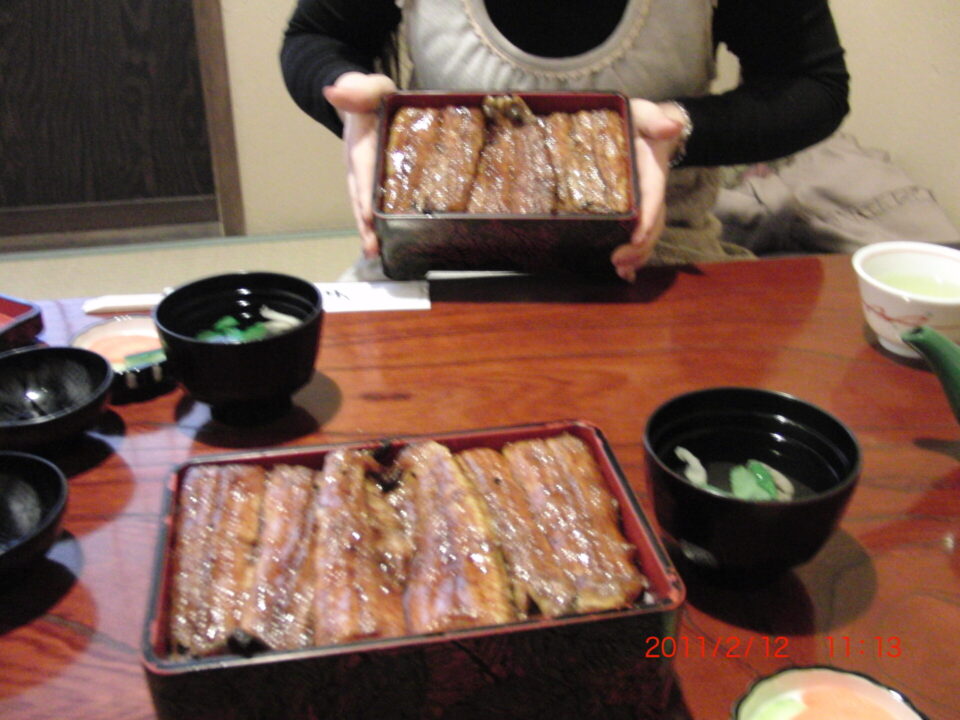 浜松「うな天」のうな重並