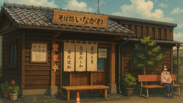 北伊丹のそば「いながわ｝