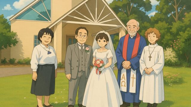 海外の協会で神父さん達みんなで