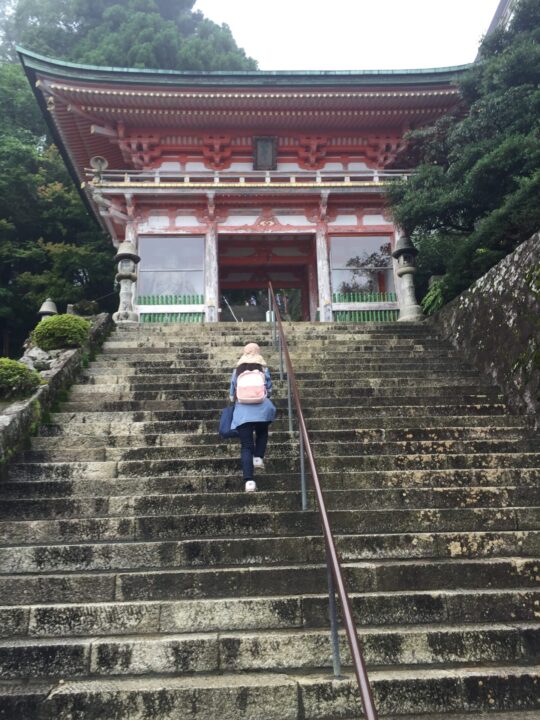 西国三十三所巡礼　第一番礼所　青岸渡寺　参道の階段