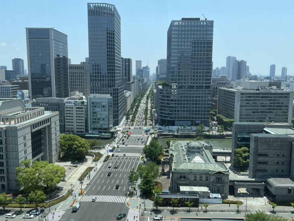 堂島タワー展望カフェからの風景